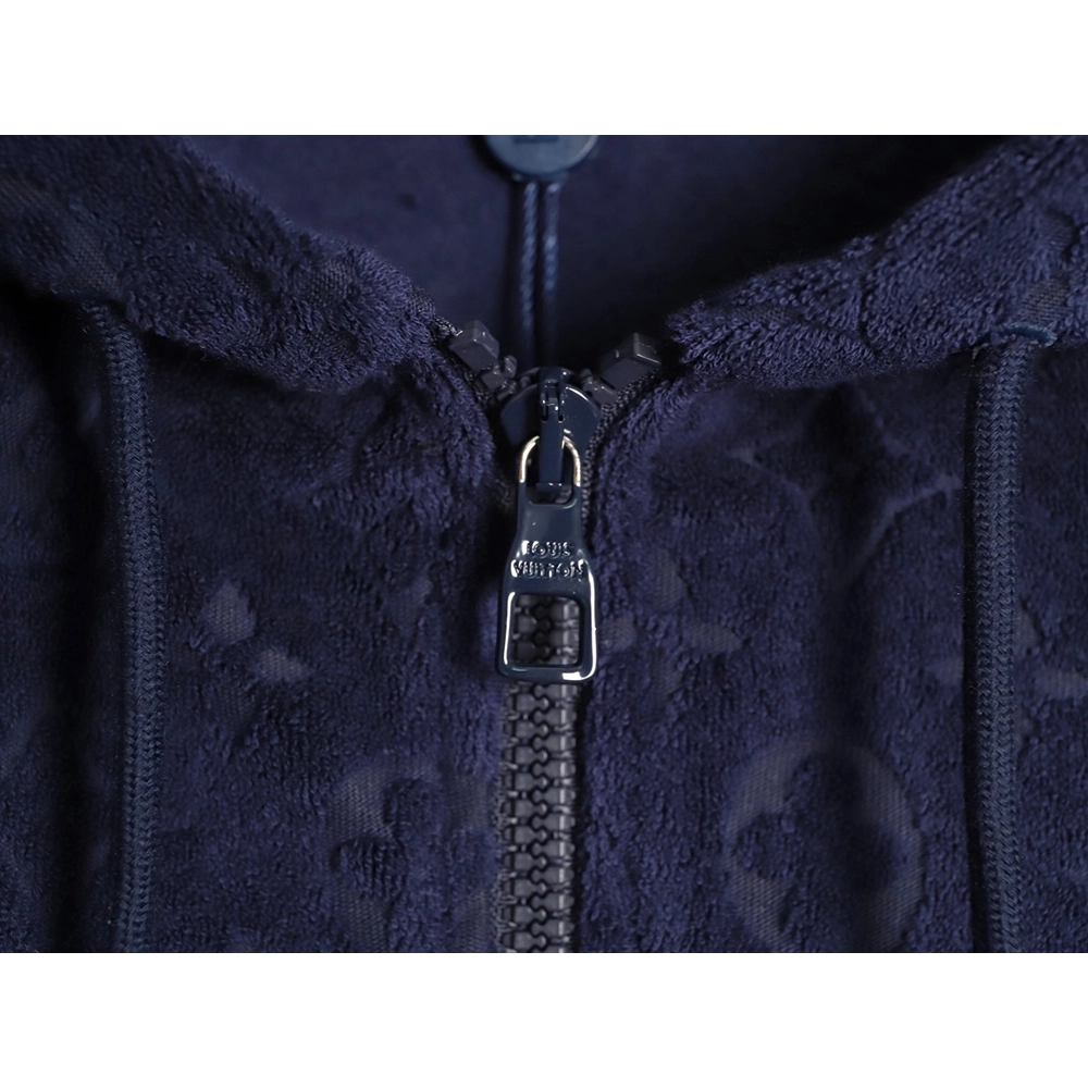 Louis Vuitton monogram print terry cloth zip-up jacket,Louis Vuitton