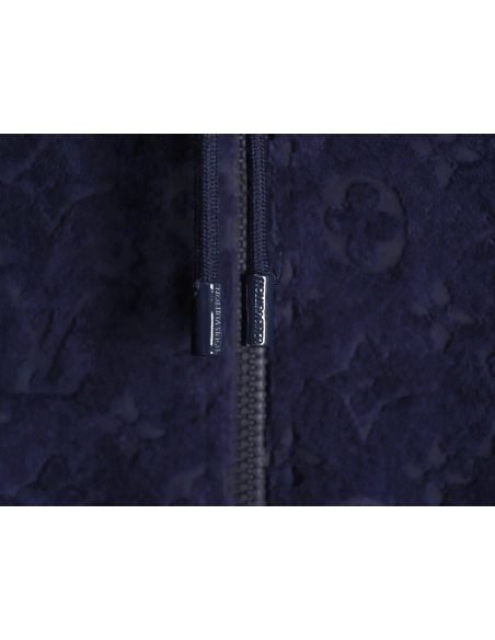 Louis Vuitton monogram print terry cloth zip-up jacket,Louis Vuitton