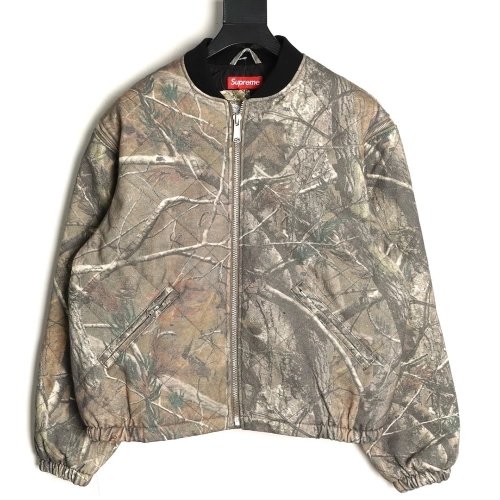 Supreme Detachable Zippered Sleeve Flight Jacket Vest Two-in-One Coat,Supreme