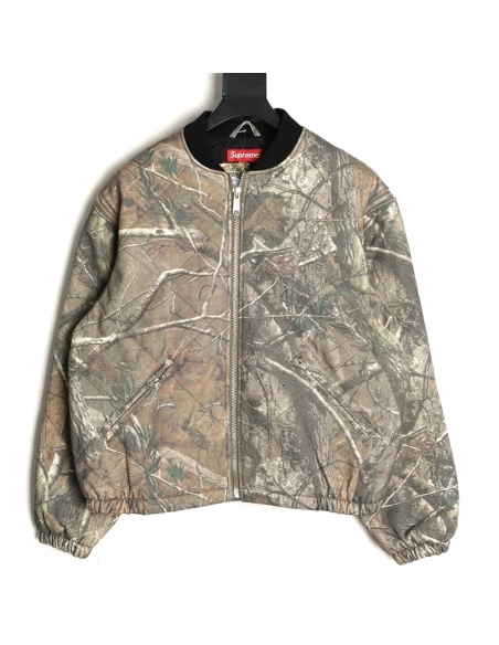 Supreme Detachable Zippered Sleeve Flight Jacket Vest Two-in-One Coat,Supreme