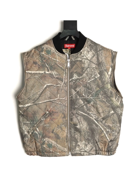 Supreme Detachable Zippered Sleeve Flight Jacket Vest Two-in-One Coat,Supreme