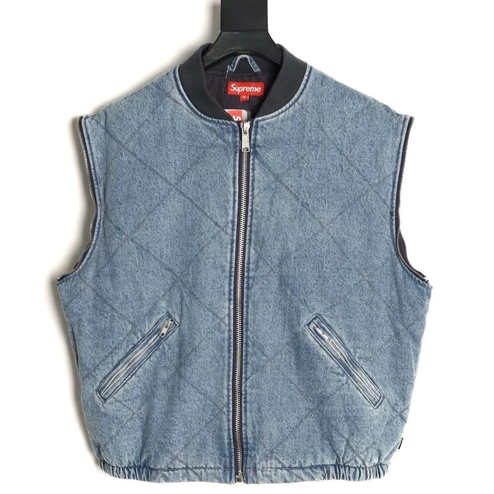 Supreme Detachable Zippered Sleeve Flight Jacket Vest Two-in-One Coat TSK1,Supreme