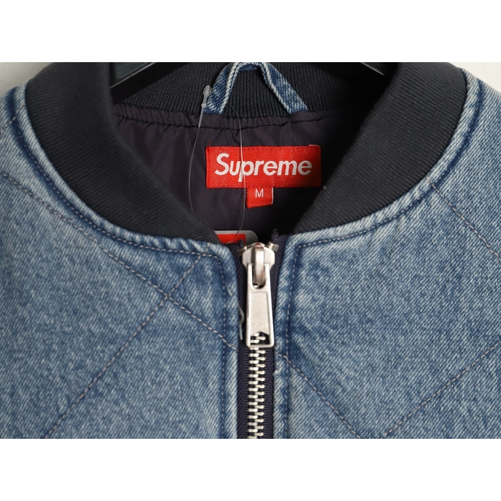 Supreme Detachable Zippered Sleeve Flight Jacket Vest Two-in-One Coat TSK1,Supreme