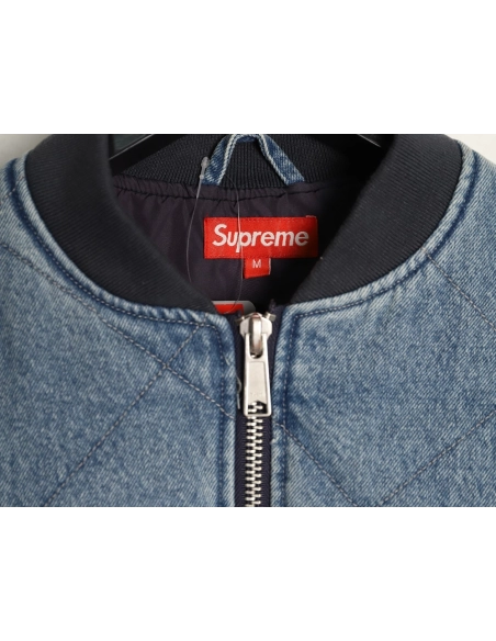 Supreme Detachable Zippered Sleeve Flight Jacket Vest Two-in-One Coat TSK1,Supreme