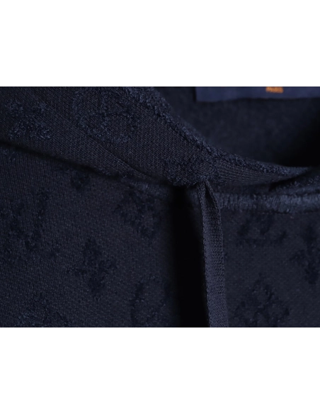 Louis Vuitton jacquard patchwork knit hoodie,Louis Vuitton