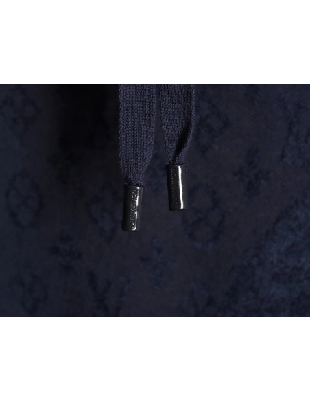 Louis Vuitton jacquard patchwork knit hoodie,Louis Vuitton