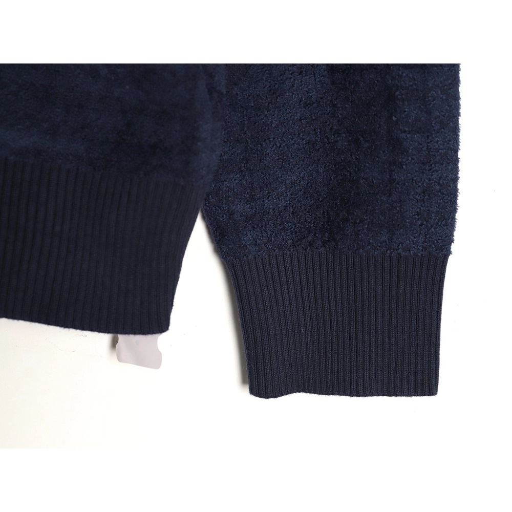 Louis Vuitton jacquard patchwork knit hoodie,Louis Vuitton