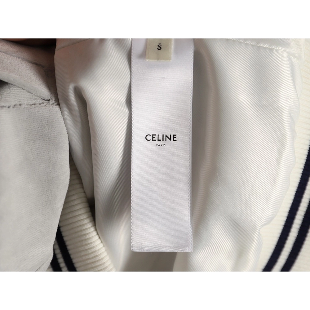 Celine Arc de Triomphe Embroidered Striped Jacket,Celine