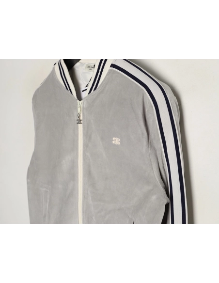 Celine Arc de Triomphe Embroidered Striped Jacket,Celine