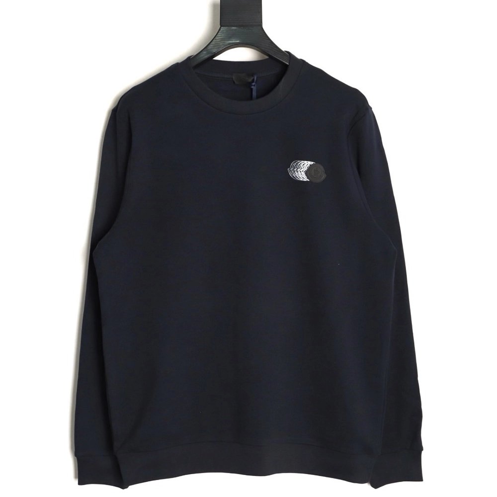 Moncler Phantom Faded Logo Crew Neck Sweatshirt,Moncler