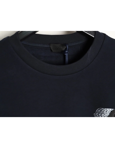 Moncler Phantom Faded Logo Crew Neck Sweatshirt,Moncler