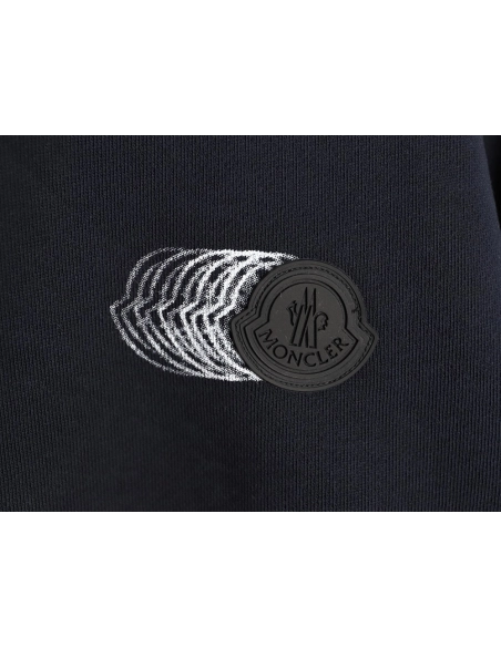 Moncler Phantom Faded Logo Crew Neck Sweatshirt,Moncler