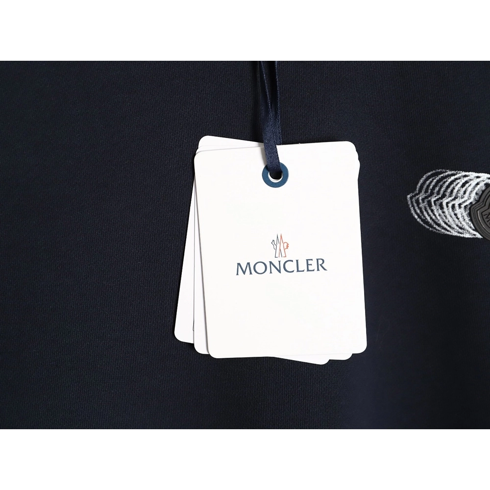Moncler Phantom Faded Logo Crew Neck Sweatshirt,Moncler