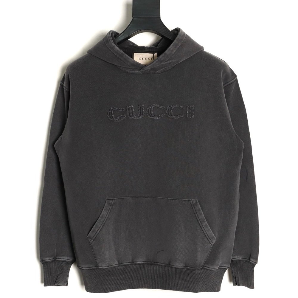Gucci washed distressed hoodie,Gucci