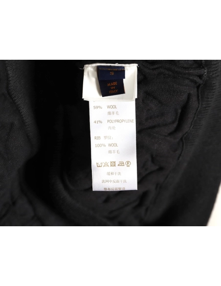 Louis Vuitton monogram embossed wool knit bomber jacket,Louis Vuitton