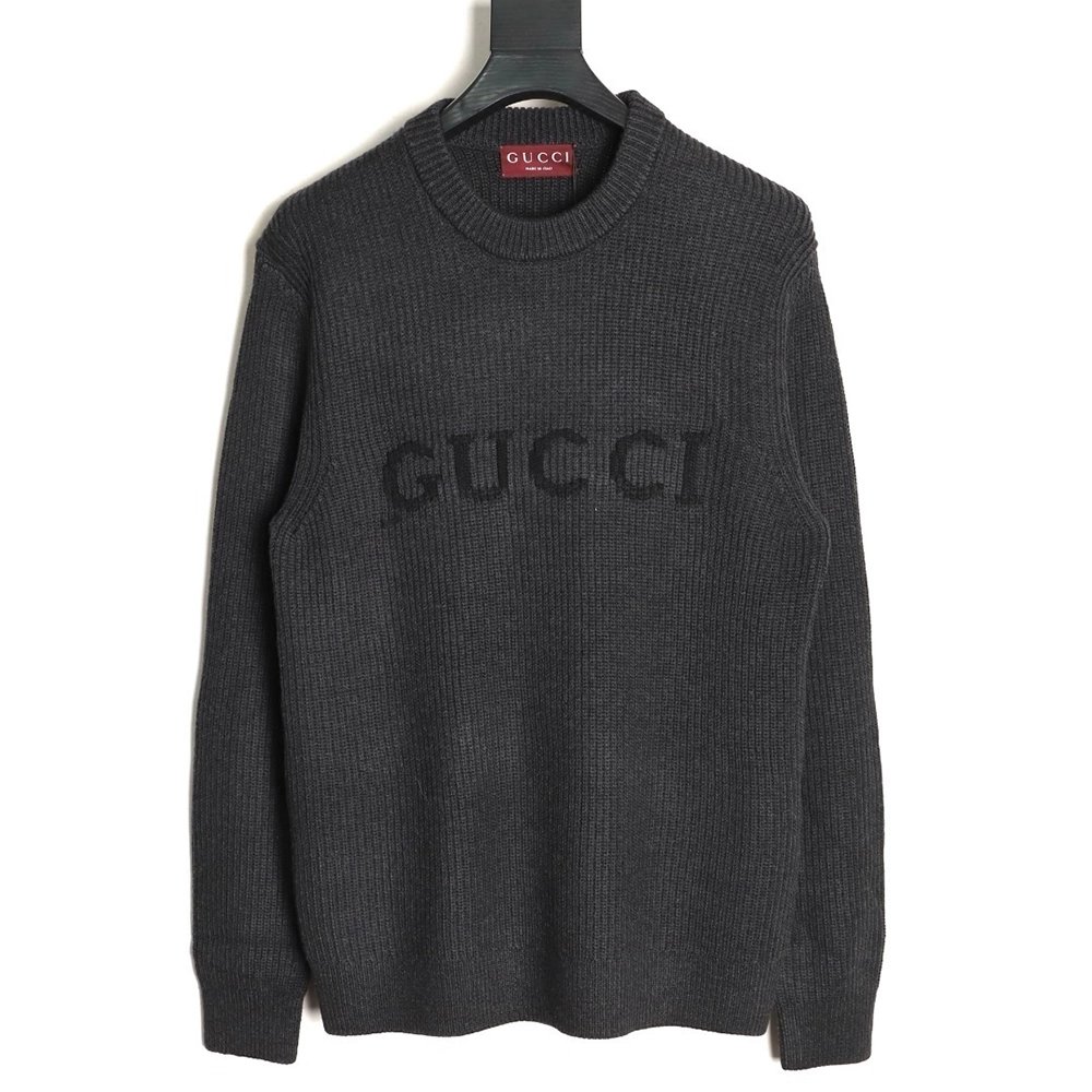 Gucci jacquard letter chunky knit sweater,Gucci