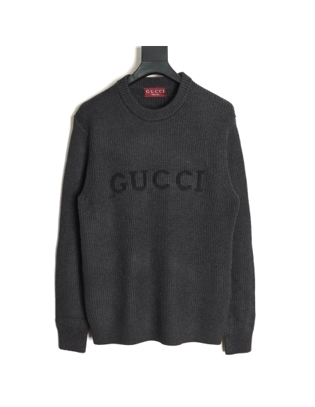 Gucci jacquard letter chunky knit sweater,Gucci