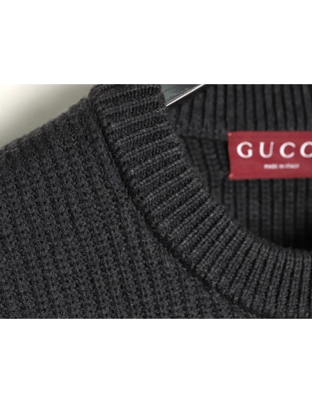 Gucci jacquard letter chunky knit sweater,Gucci