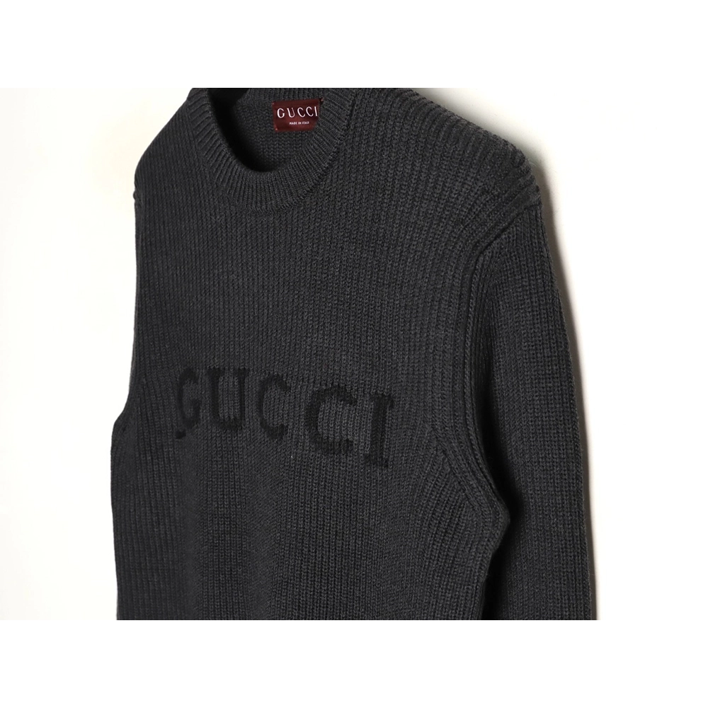 Gucci jacquard letter chunky knit sweater,Gucci