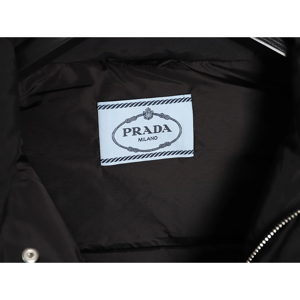 Prada Triangle Logo Double Pocket Down Vest TSK1,Prada