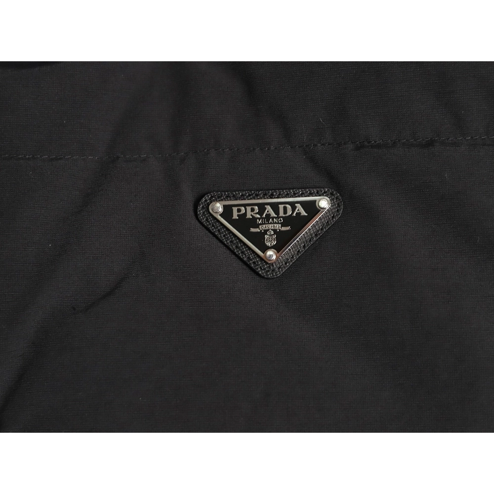 Prada Triangle Logo Double Pocket Down Vest TSK1,Prada