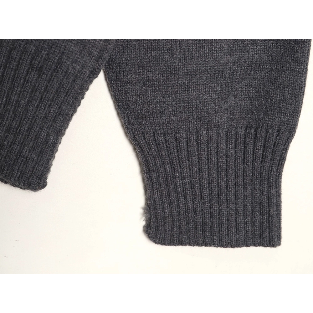 Ami Paris Heart Jacquard Knit Collar Polo Sweater,Ami