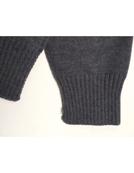 Ami Paris Heart Jacquard Knit Collar Polo Sweater,Ami