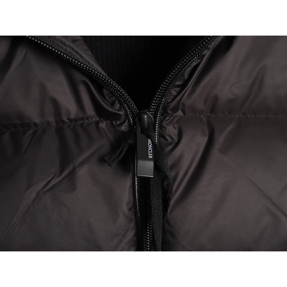 Moncler patchwork wool fluorescent webbing hooded down jacket,Moncler