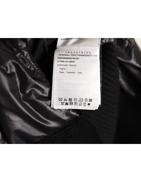 Moncler embroidered brim knit patchwork hooded down jacket,Moncler