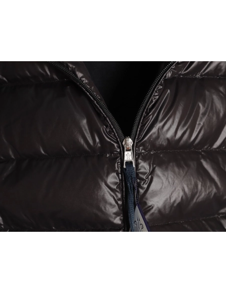 Moncler quilted wool patchwork stand collar down jacket,Moncler