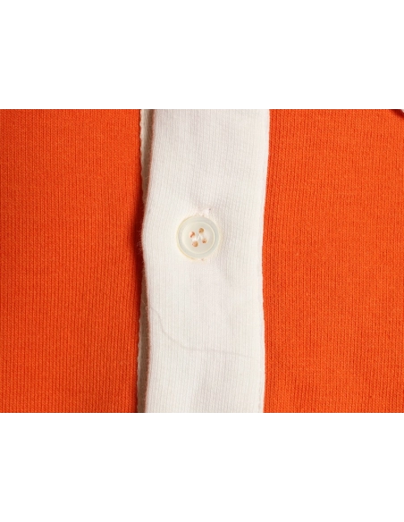 Loewe Embroidered Logo Color Block Striped Polo Sweatshirt TSK1,Loewe