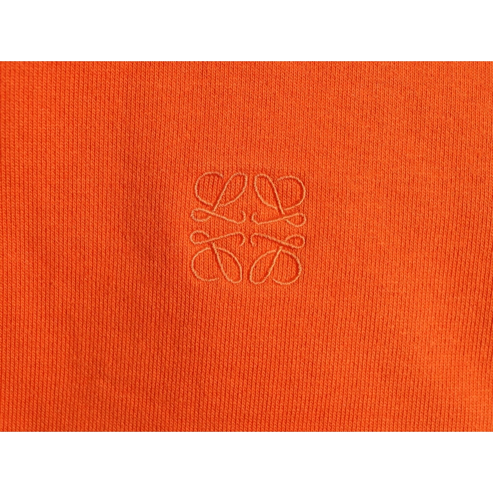 Loewe Embroidered Logo Color Block Striped Polo Sweatshirt TSK1,Loewe