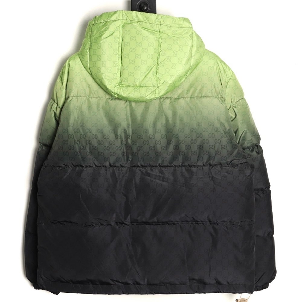 Gucci Gradient G Pattern Hooded Down Jacket,Gucci