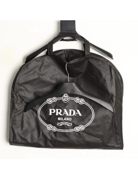 Prada Reversible Leather Nylon Hooded Jacket,Prada
