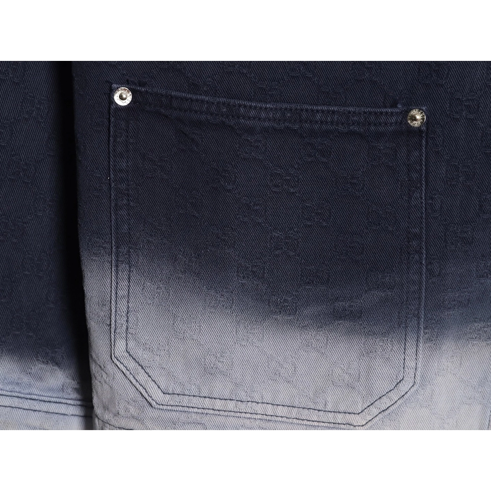 Gucci all-over print jacquard gradient denim jacket,Gucci