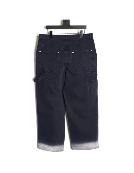 Gucci all-over jacquard gradient denim jeans,Gucci