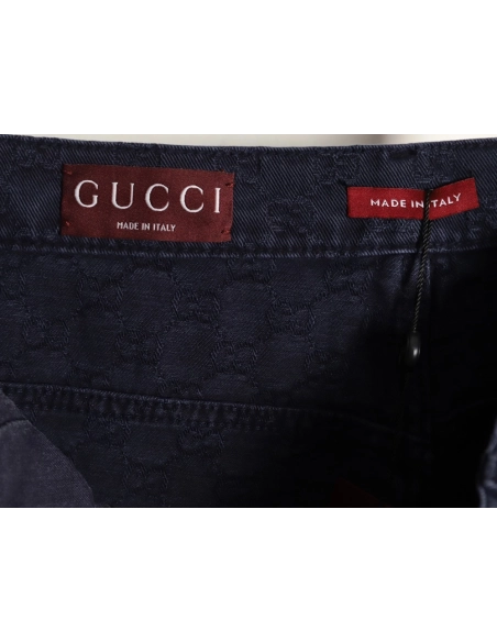 Gucci all-over jacquard gradient denim jeans,Gucci