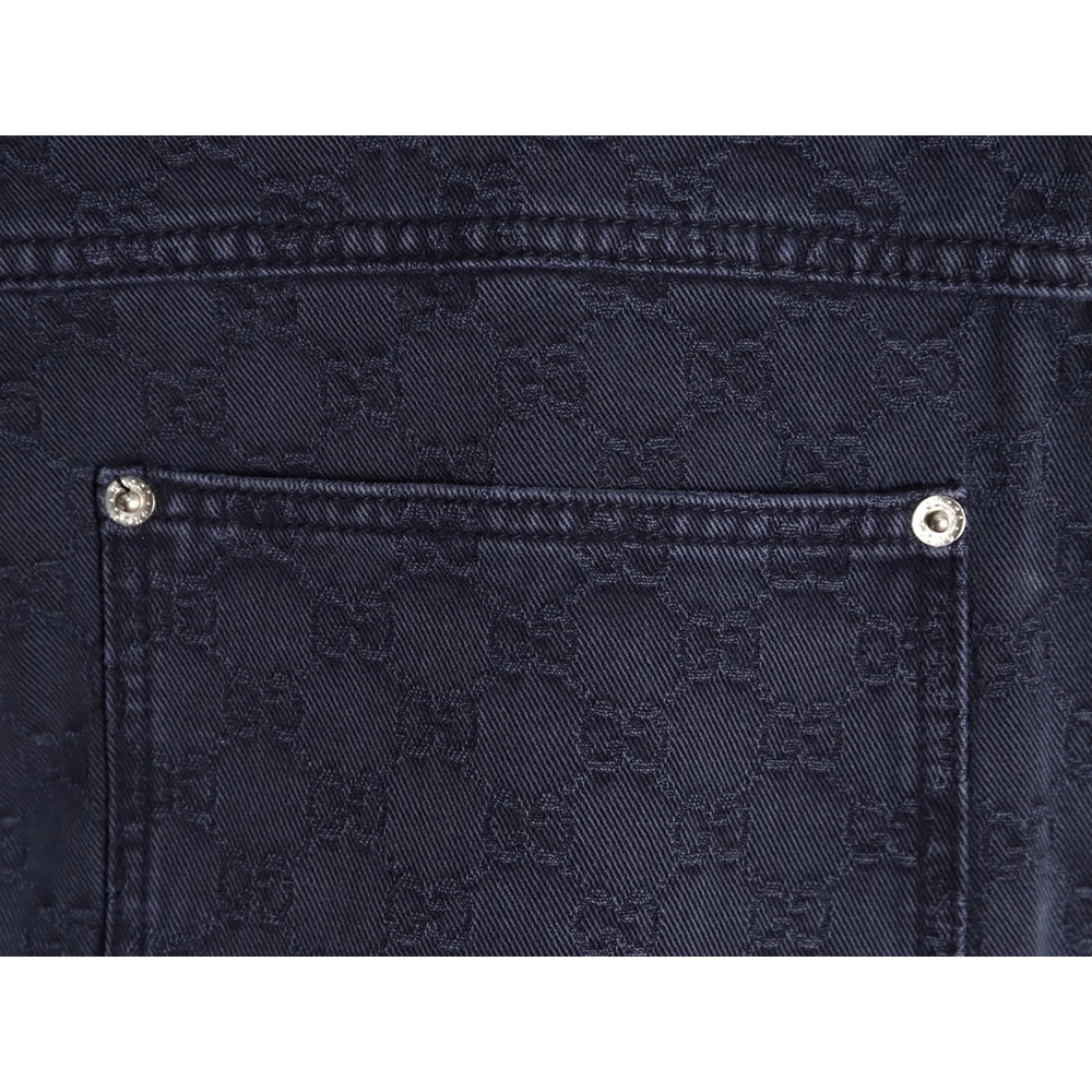 Gucci all-over jacquard gradient denim jeans,Gucci