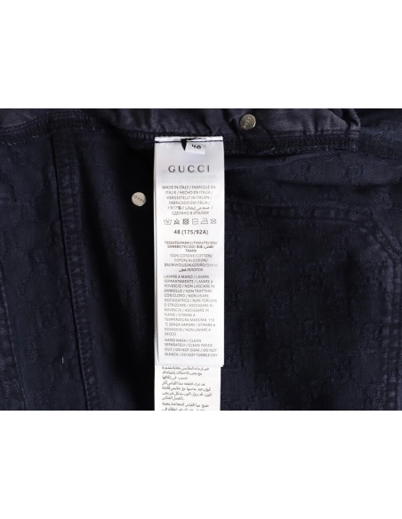 Gucci all-over jacquard gradient denim jeans,Gucci