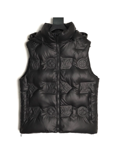 Louis Vuitton Monogram Embossed Vest Down Jacket,Louis Vuitton