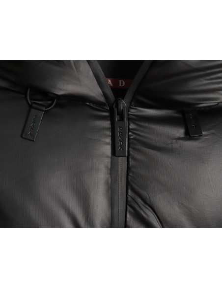 Prada red stripe down jacket,Prada