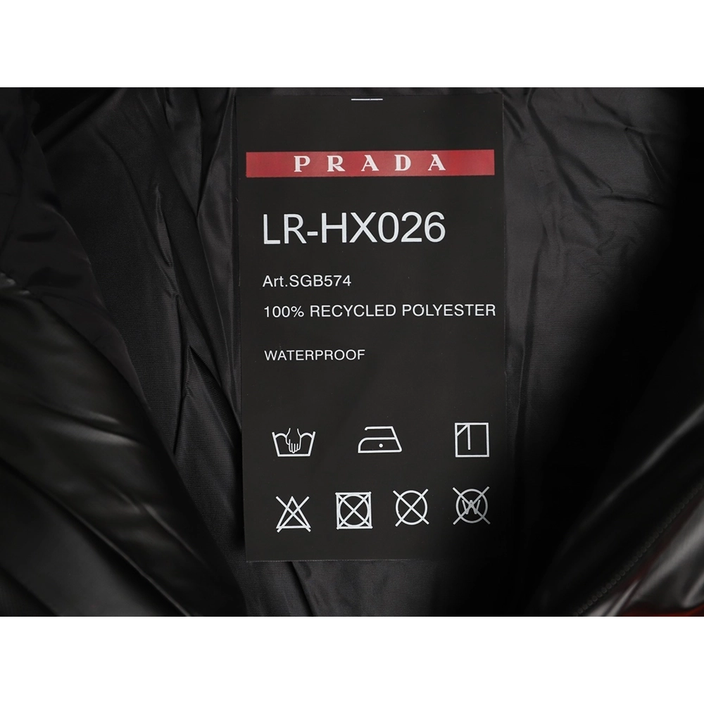 Prada red stripe down jacket,Prada