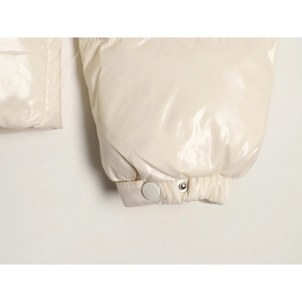 Moncler Glareins Womens Knitted Trim Hooded Cropped Down Jacket TSK1,Moncler