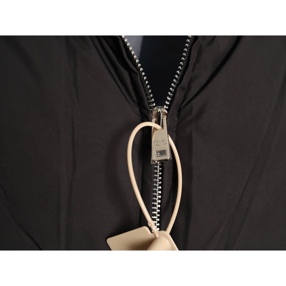 Prada Womens Triangle Logo Stand Collar Down Jacket TSK1,Prada