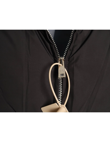 Prada Womens Triangle Logo Stand Collar Down Jacket TSK1,Prada