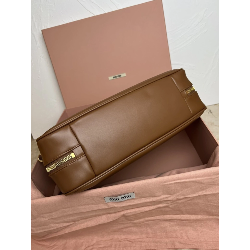 Miu Miu Leather Bow Bags 5BB117 34.5X12X23cm,Miu Miu Bags