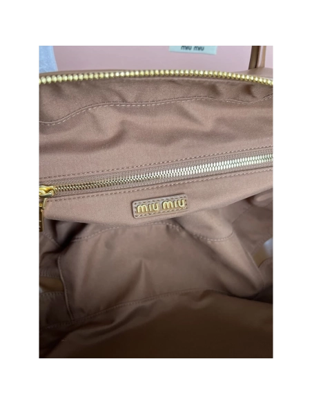 Miu Miu Leather Bow Bags 5BB117 34.5X12X23cm,Miu Miu Bags