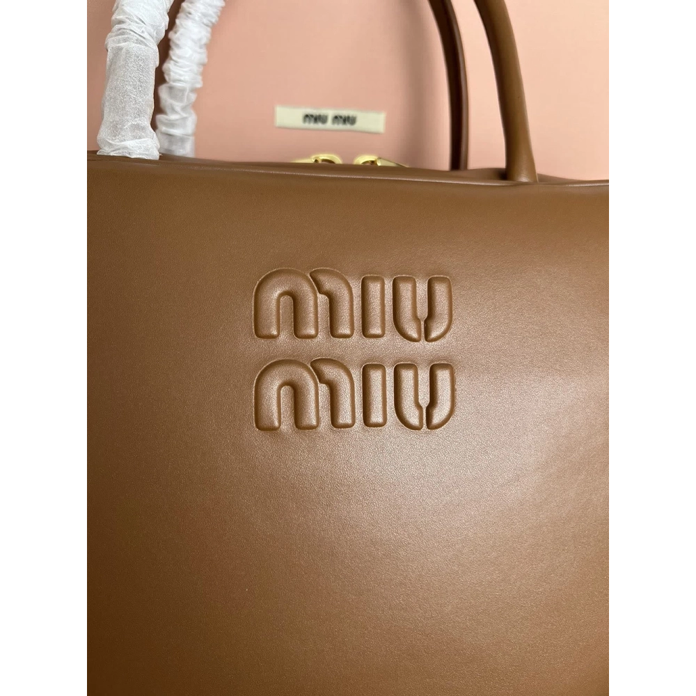 Miu Miu Leather Bow Bags 5BB117 34.5X12X23cm,Miu Miu Bags