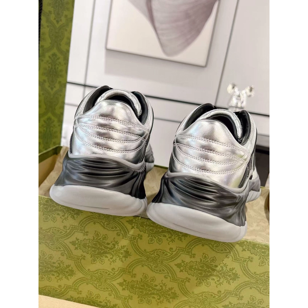 Gucci Ripple Leather Low-Top Casual Shoes,GUCCI SHOES