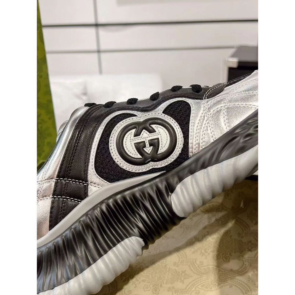 Gucci Ripple Leather Low-Top Casual Shoes,GUCCI SHOES